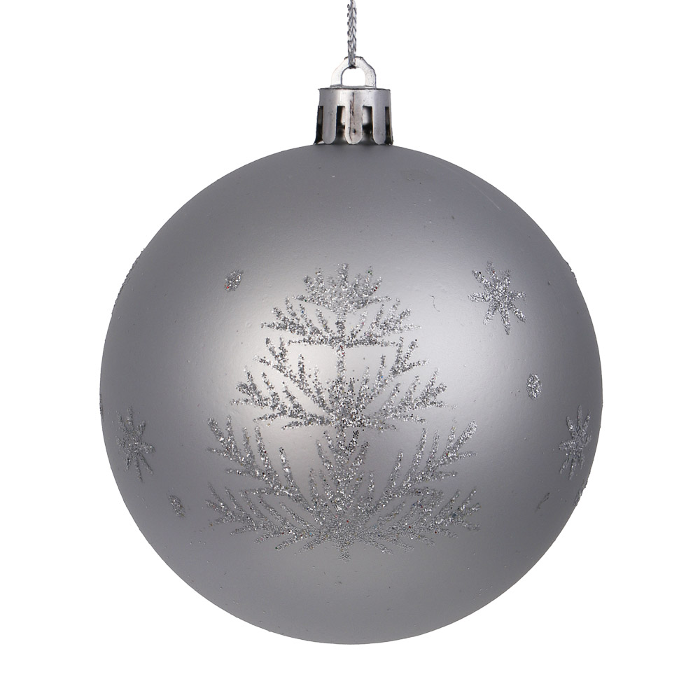 СНОУ БУМ Набор шаров 8см, 12шт, серебро, 26-204 - #2
