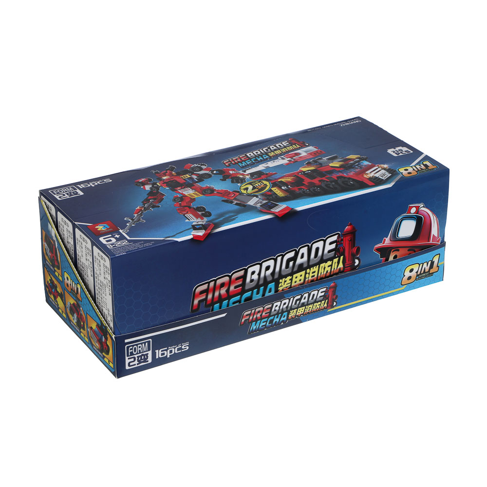 ИГРОЛЕНД Конструктор "Пожарная бригада" 8 в 1, 8х3,5х11 см, ABS, 6 видов - #5