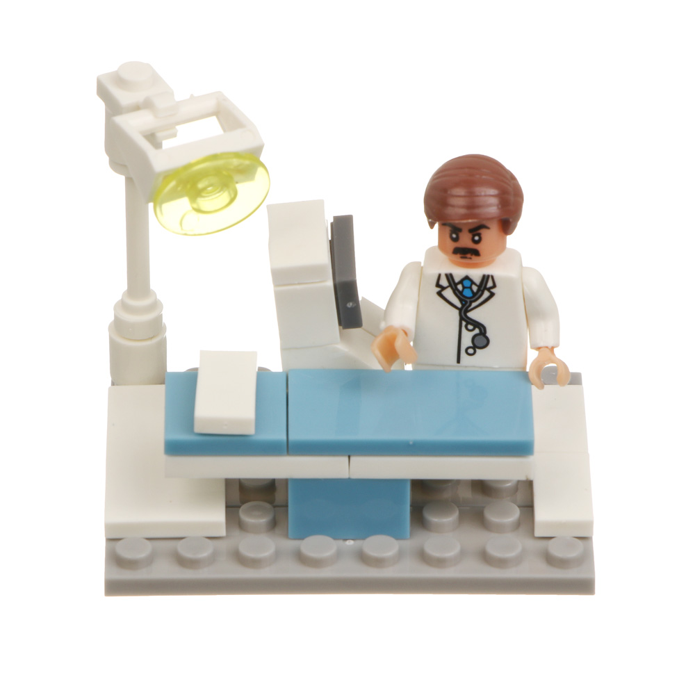 Конструктор "Городская больница" 6 в 1, в банке, ABS, тм ИГРОЛЕНД - #7