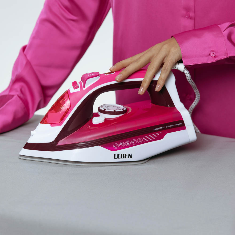 LEBEN Утюг с отпаривателем 2600 Вт, подошва - керамическое покрытие - #9