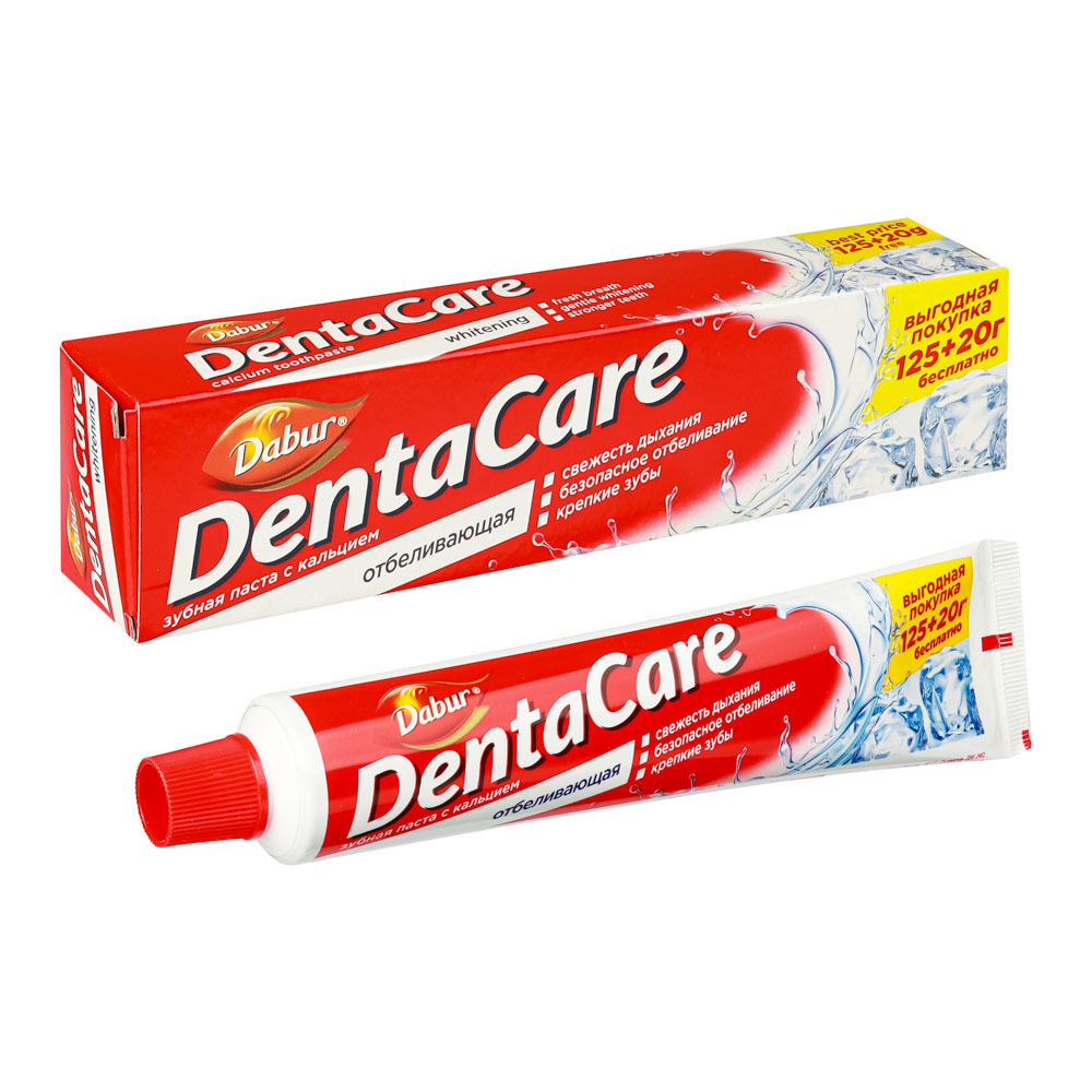 Зубная паста DABUR Denta Care,с экстрактом трав/отбеливающая/комплексная,145 г - #1