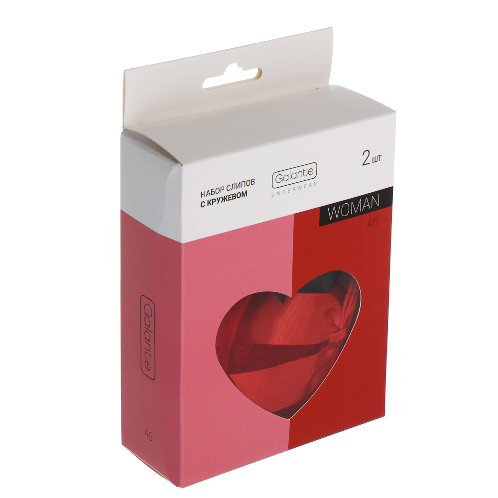 GALANTE Трусы женские с кружевом 2 шт, р.46, 95%вискоза, 5%спандекс, разноцветный, НГ2026-3 - #6