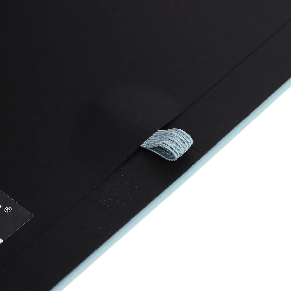 Блокнот А5 162х218мм BRAUBERG NOTE под кожу софт-тач, с резинкой, 80л, клетка, светло-серый, 113441 - #4