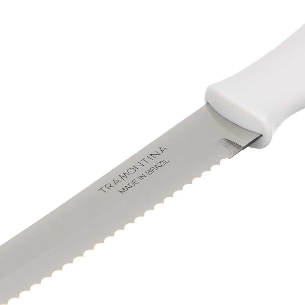 Нож для мяса с белой ручкой Tramontina Athus, 127 мм  - #3