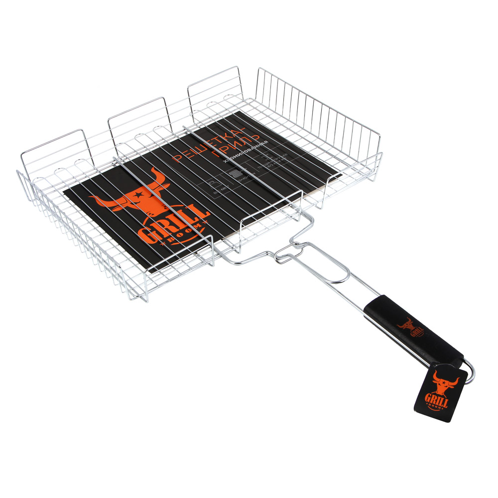 Решетка-гриль хром. тм GRILLBOOM, 30х40х7см - #8