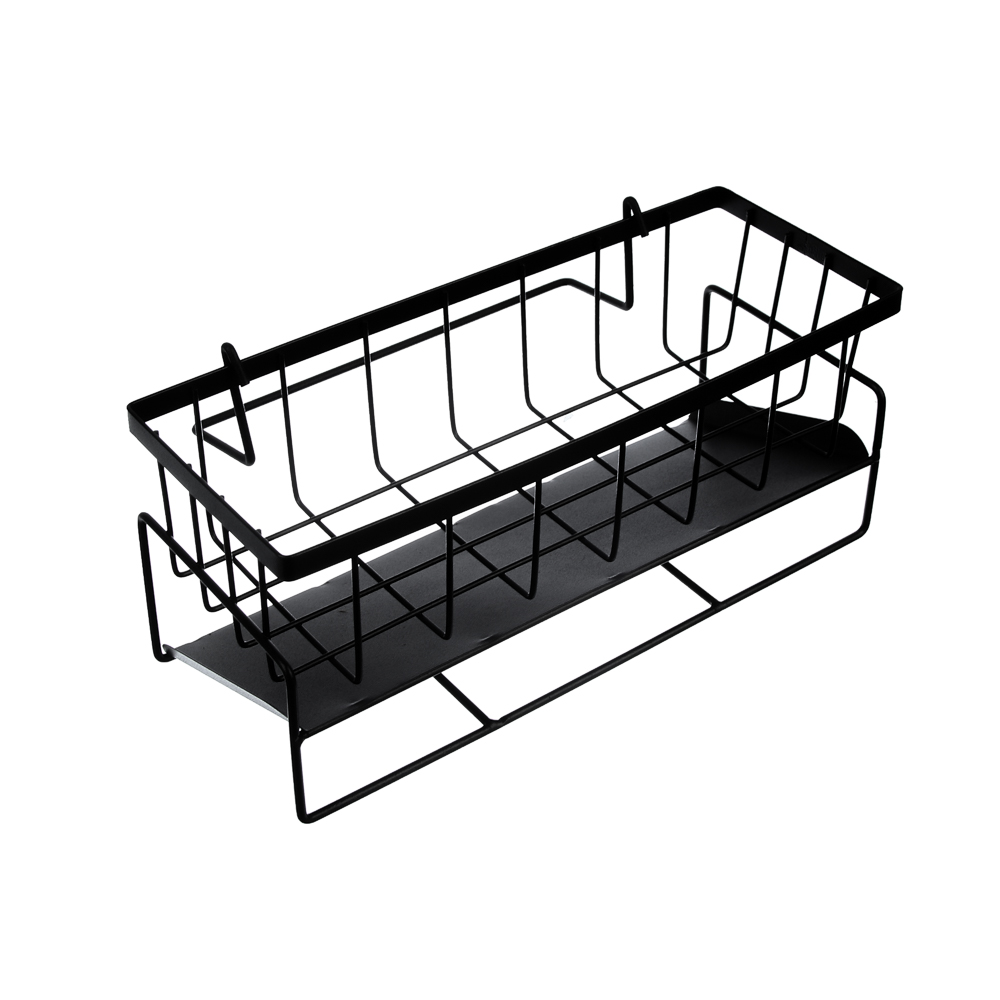 Держатель для губок и моющего ср-ва тм VETTA, слив-поддон, кронштейн д/салфетки, 23х9х10см, металл - #7