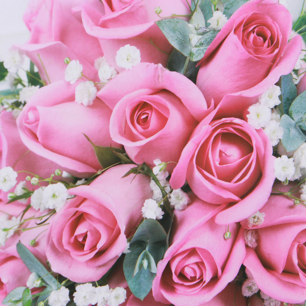 Пакет подарочный "Розовые розы", 4 дизайна - #3