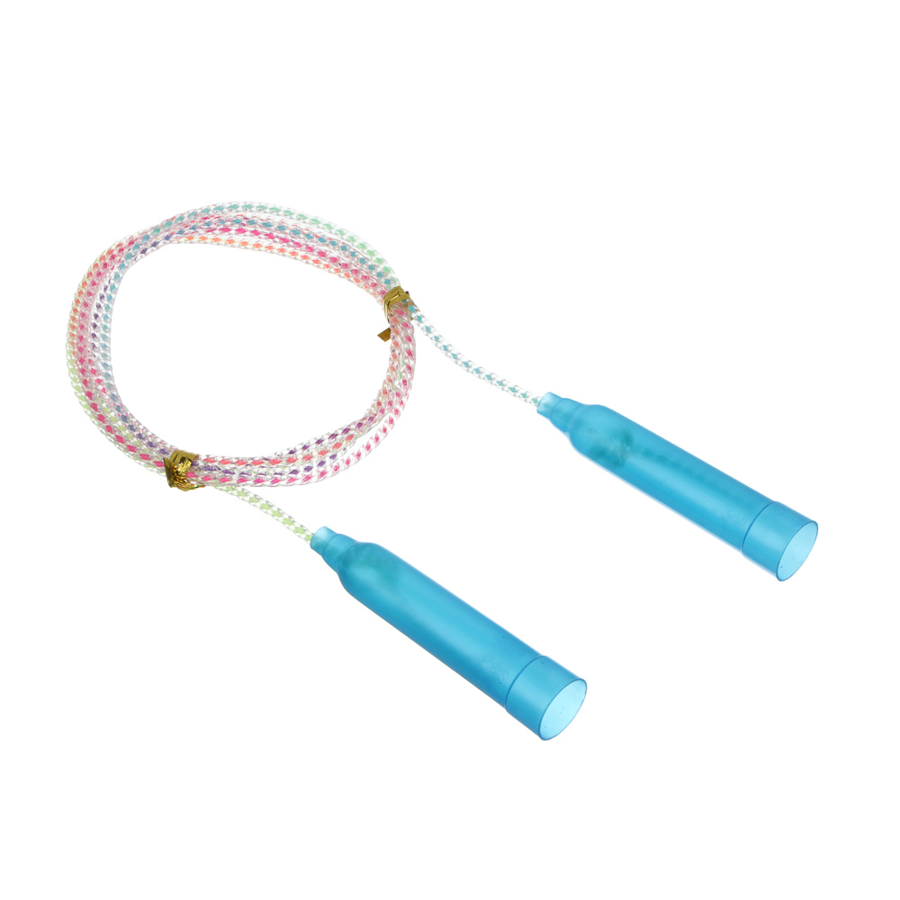 Скакалка радужная тм BY SPORT, 2,3м, d4,3мм, пластик, ПВХ, 3 цвета - #2