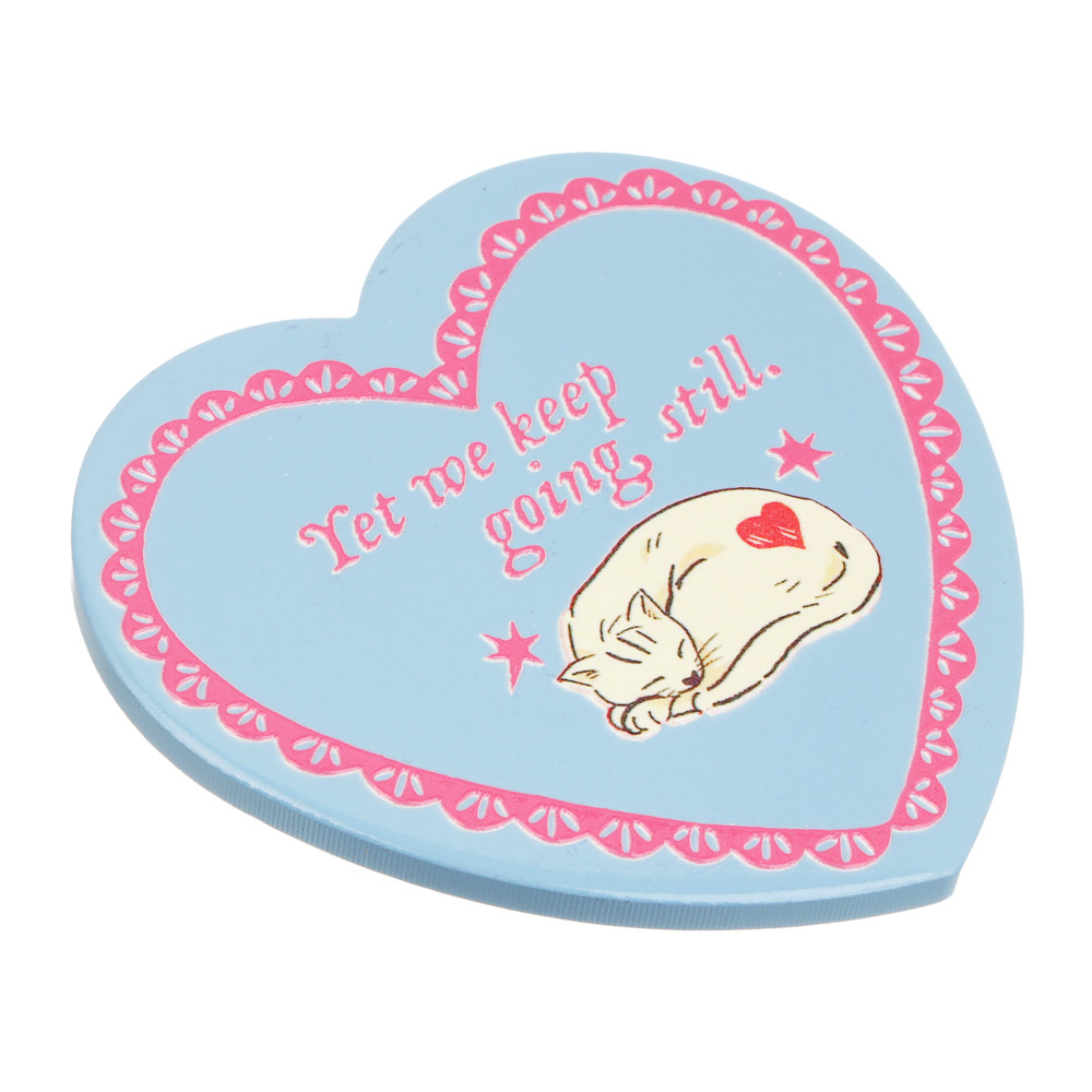 Подставка для горячего тм LADECOR "Сердце", 11 см, керамика, пробка, 4 цвета - #3