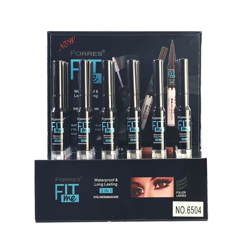 Подводка для глаз + фиксирующий гель для бровей и ресниц 3,0 г +, тм Farres, 8 мл - #2