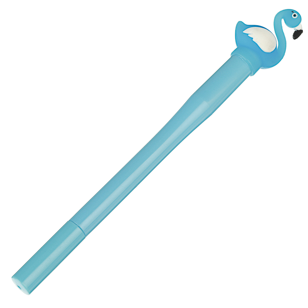 Ручка гелевая синяя, с объемной фигуркой и внутренней подсветкой, 16см, пластик, 4 дизайна - #2