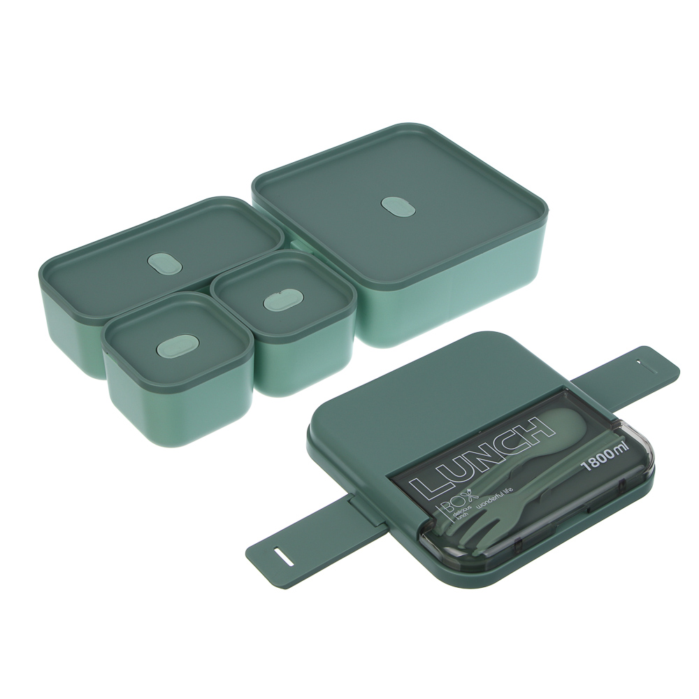 Ланч-бокс двухуровневый, премиум, полипропилен - #4