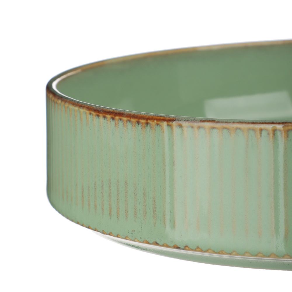 MILLIMI Кантри тарелка для супа 19,4см, 620мл, керамика, зеленый - #2