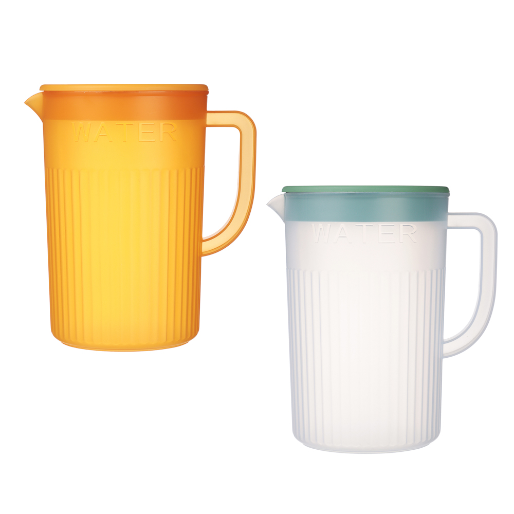 Кувшин для воды с крышкой, 2л, 2 цвета, пластик - #1