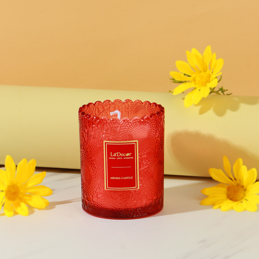 Свеча ароматическая LADECOR "Солнечная роза", в подсвечнике, 180 г - #4