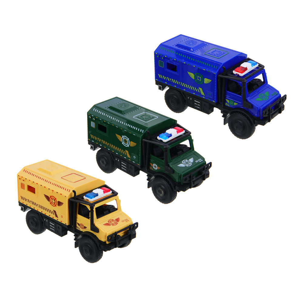 ИГРОЛЕНД Грузовик Городская спецслужба, инерция, РР, 12,6х6,4х8 см, 3 дизайна - #2