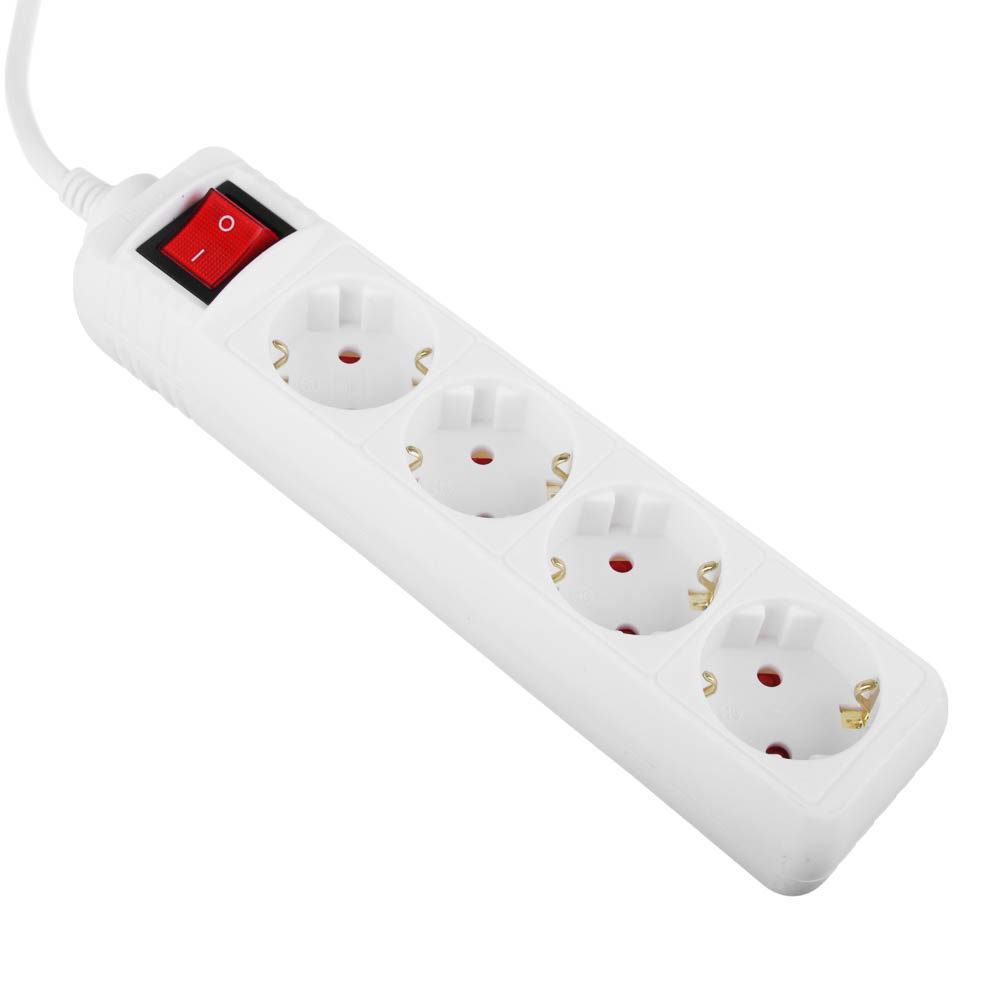 Удлинитель 4 гнезда 3м BY, с зазем, выкл., евро, с защит. шторками,16A, 3500Вт - #3