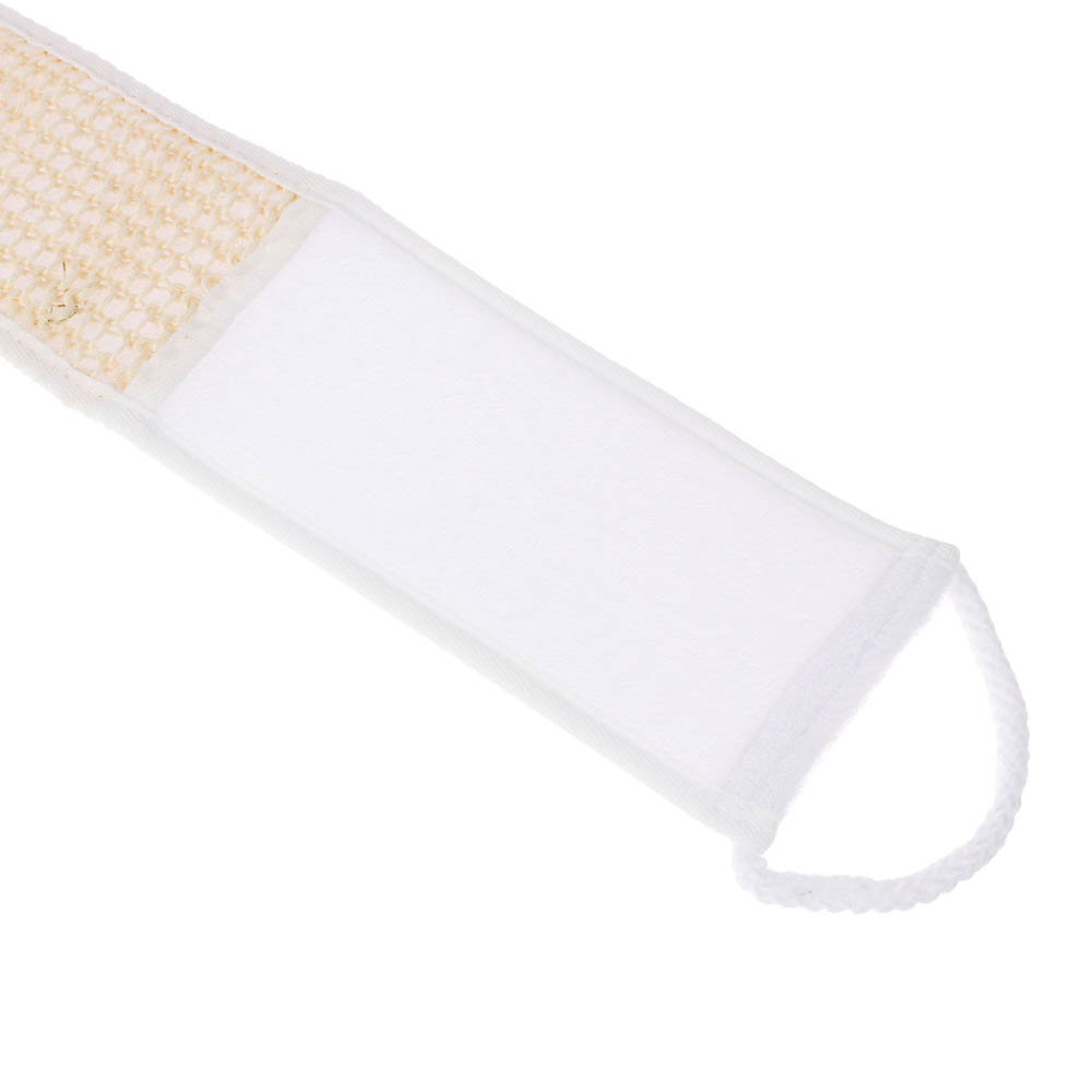 ЮL Мочалка лента банная с ручками с эффектом пилинга, сизаль, полиэстер, поролон, 68х10см, 3 цв. - #14