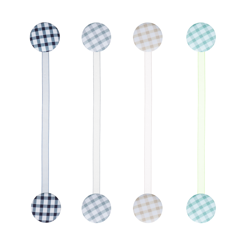 PROVANCE Подхват для штор магнитный 2-сторонний, "Клетка", 30см, d5см, 4 цвета - #2