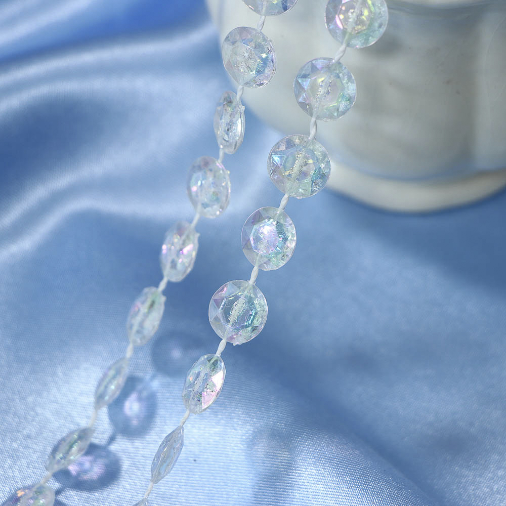 СНОУ БУМ Бусы декоративные 1x270 см, прозрачный, 26-569 - #5