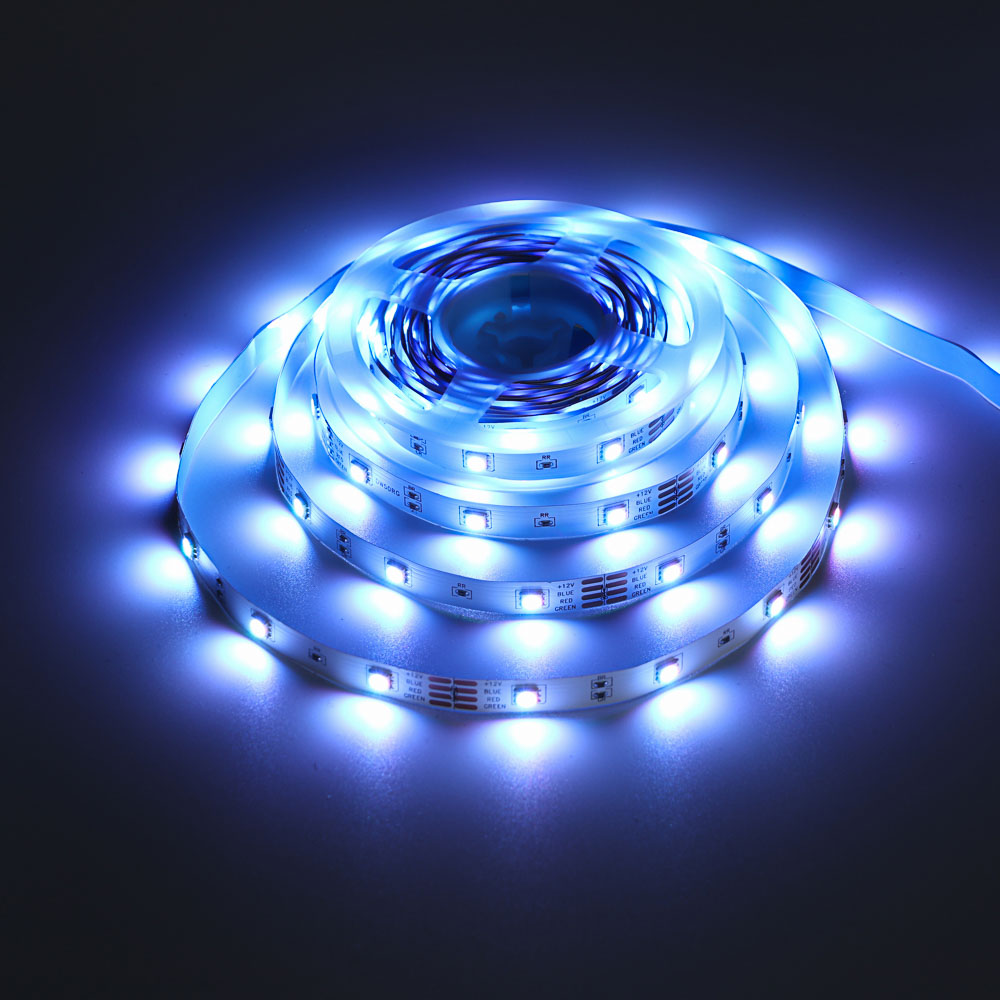 Лента светодиодная BY 12В, 5м, RGB (отдельные диоды), с пультом управления и блоком питания - #10