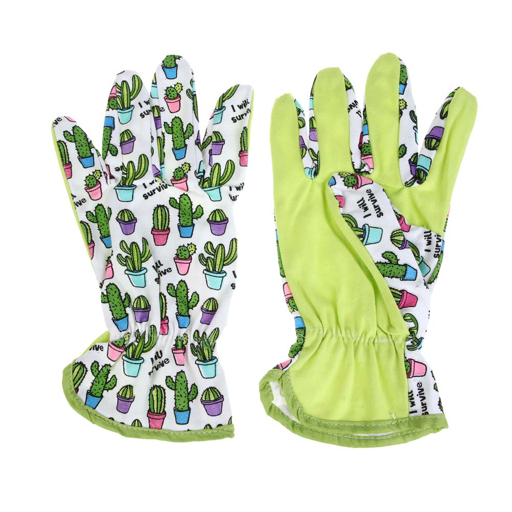 INBLOOM Перчатки садовые S/M, 23х10см, 40г, хлопок - #3