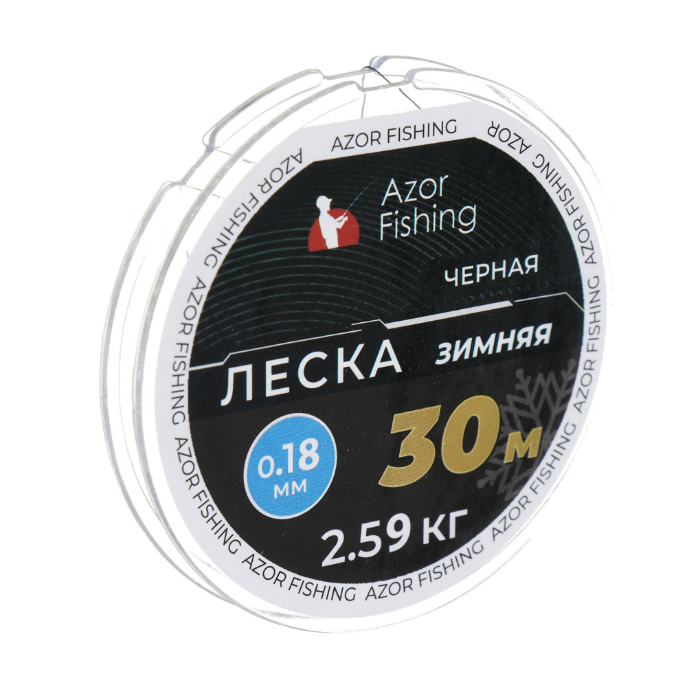 AZOR FISHING Леска зимняя, 30м, 0,18мм, черная - #1