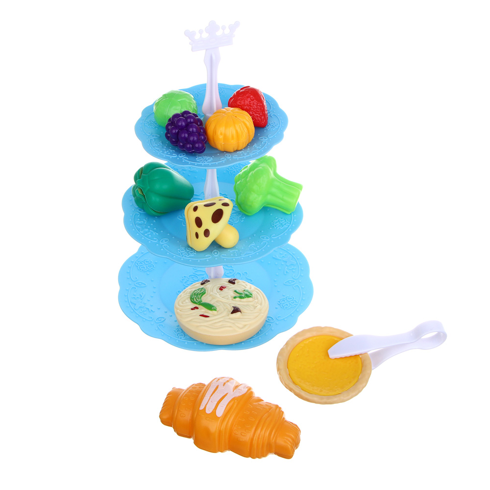 ИГРОЛЕНД Продукты на подставке "Вкусняшки", с аксессуарами в пакете, PP, PVC,21х26 см, 3 диз - #8
