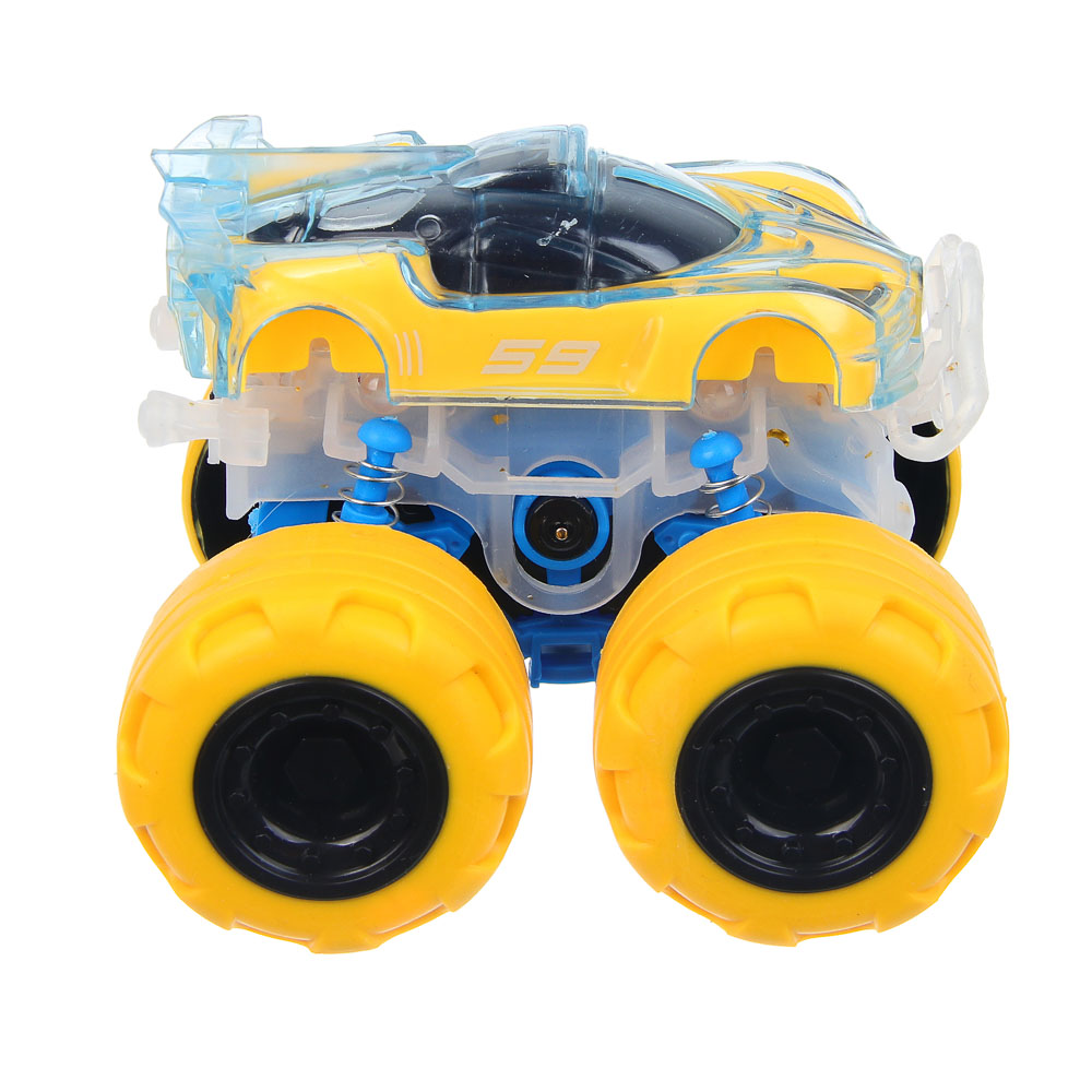 ИГРОЛЕНД Машина "Супертрюк", инерция, свет, вращение, 3хLR44, ABS, TPR, 10х8х9см, 4 дизайна - #5