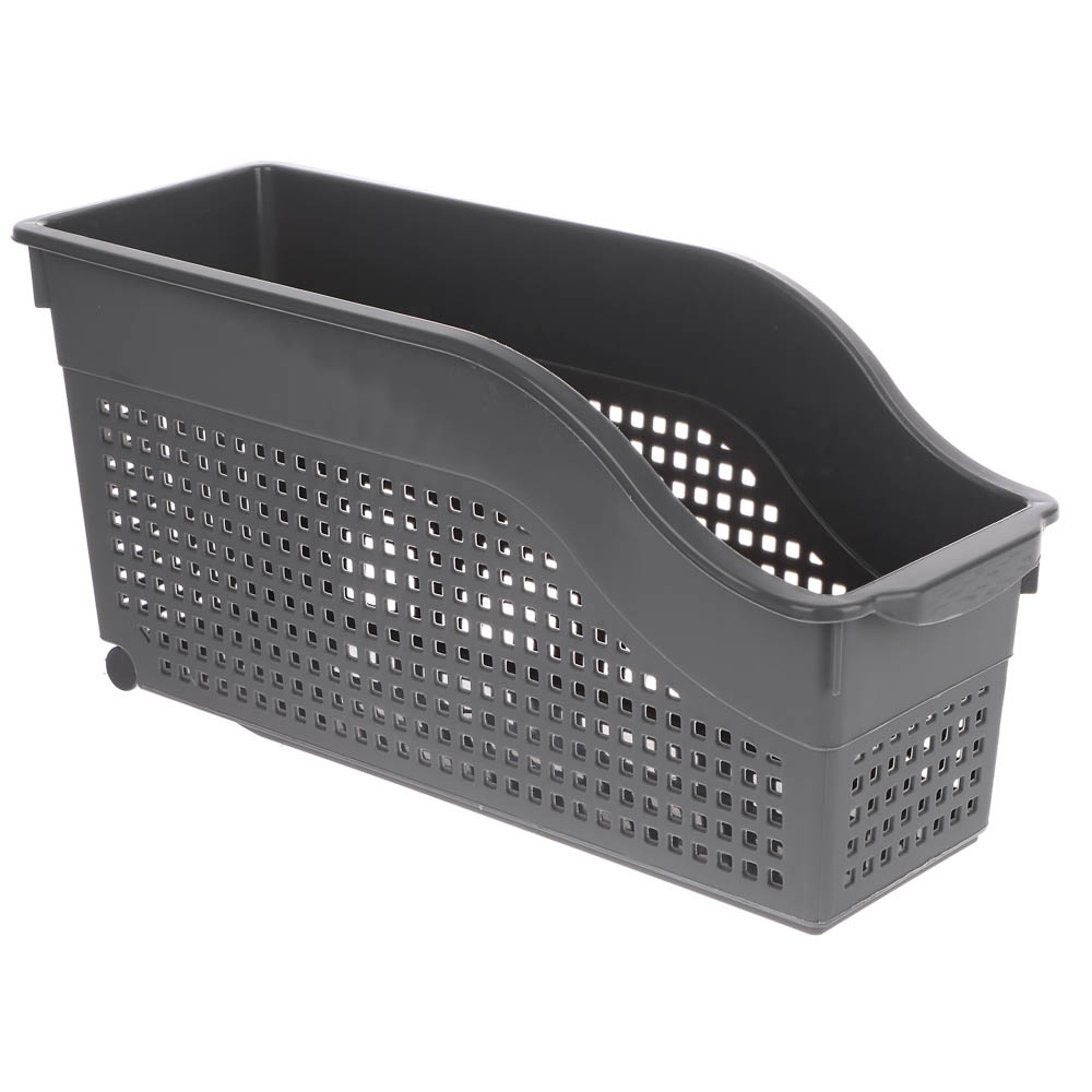 Контейнер Лофт хозяйственный на колесах узкий 355х130х170 мм белый - #7