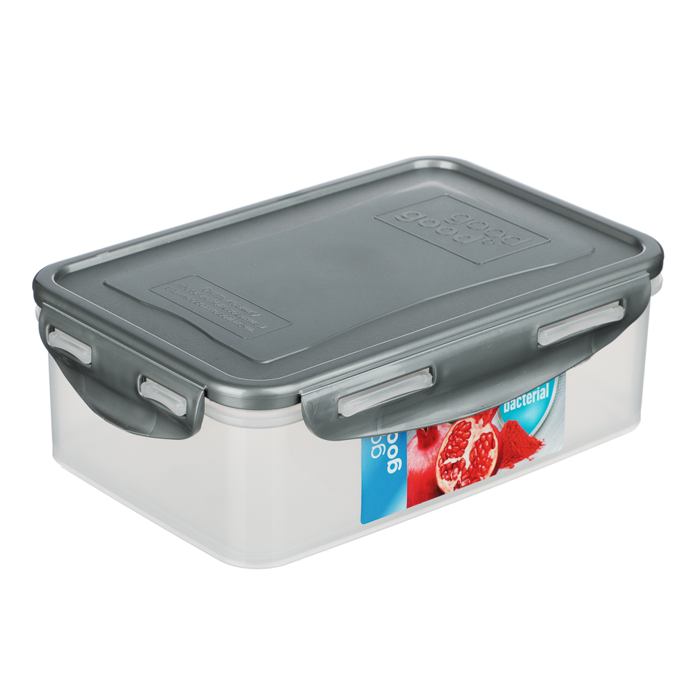 Контейнер герметичный для СВЧ с защелками, 1,1л, 205х135х67мм, пластик - #9