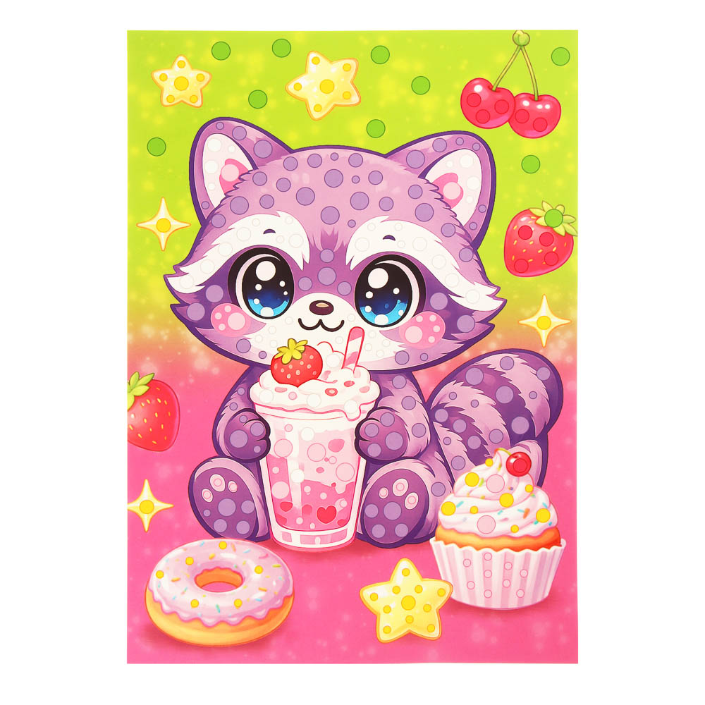 ХОББИХИТ Аппликация жемчужными стразами, пластик, картон, 22х33см, 3-6 дизайнов - #4