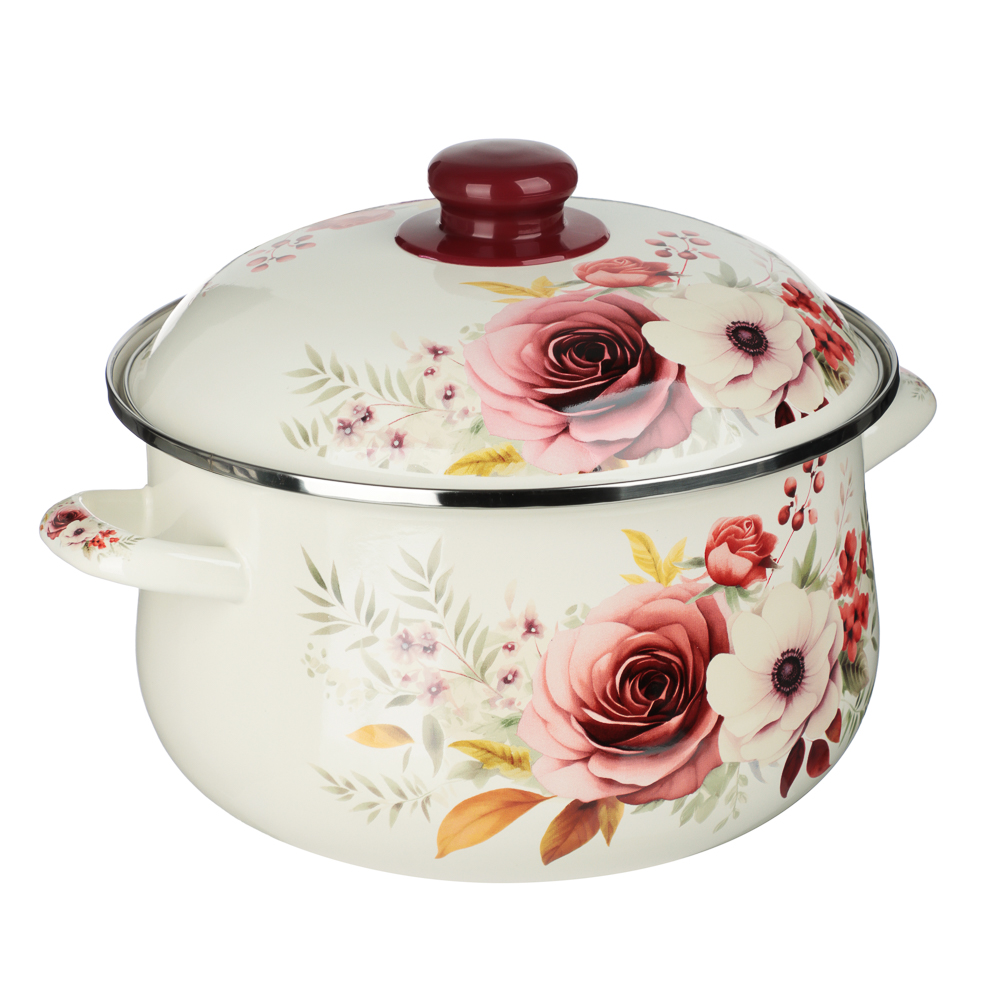 Кастрюля эмалированная VETTA Лаура, 24см, 5л, индукция - #2