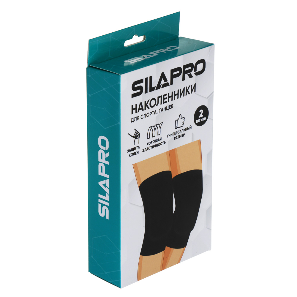SILAPRO Наколенники, 2шт, 24х14см, полиэстер 70%, поролон 20%, спандекс 10% - #5