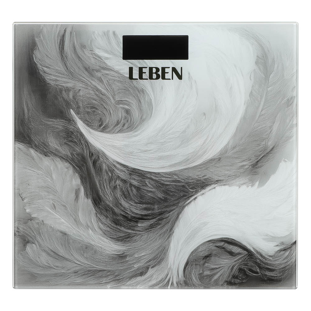 LEBEN Весы напольные электронные "Grey", ЖК-дисплей, макс. нагр.до 180кг - #3