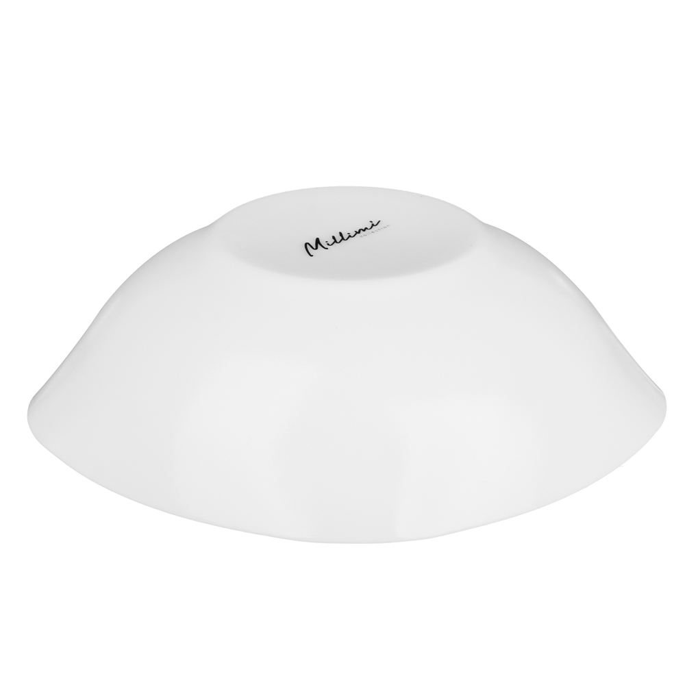 MILLIMI Маки Салатник, опаловое стекло, 770мл, 19х6см, квадратная форма - #6