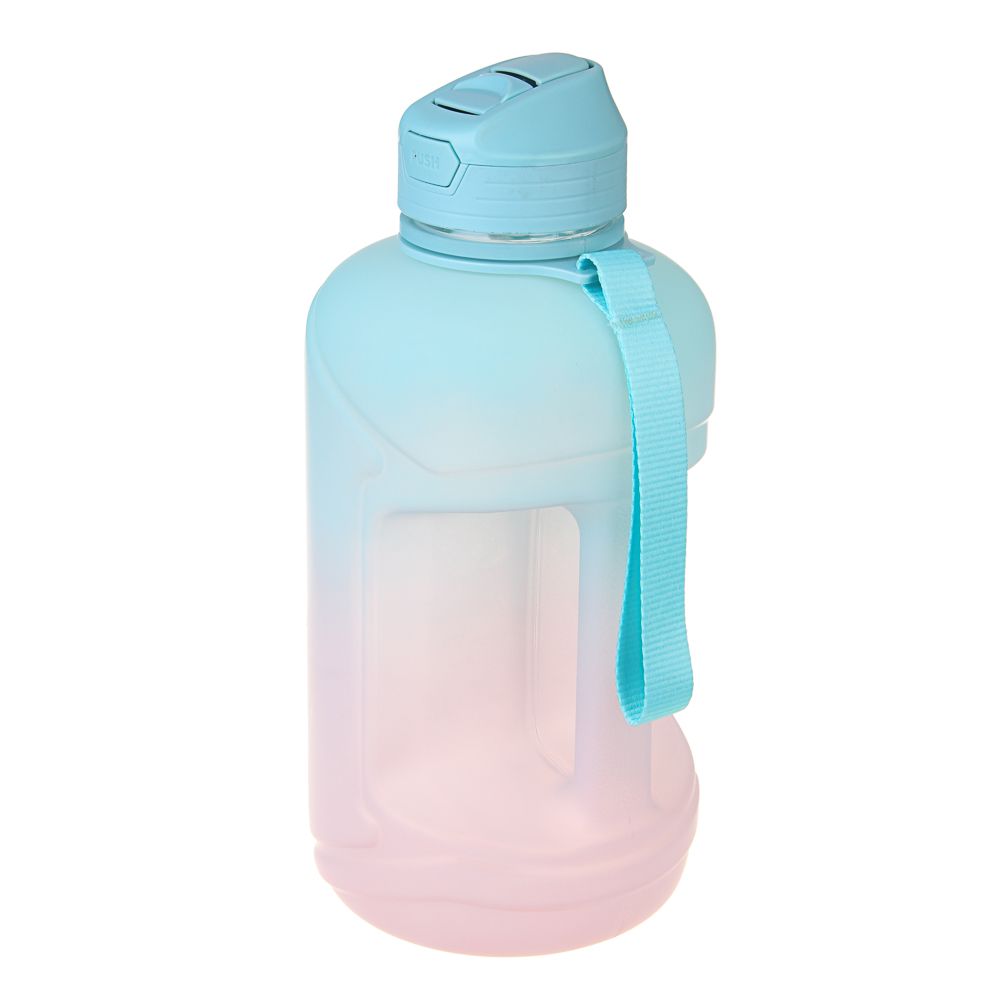 SILAPRO MAX Бутылка спортивная с замком, EGGSHELL BLUE-LOTUS ,2л, PETG - #8