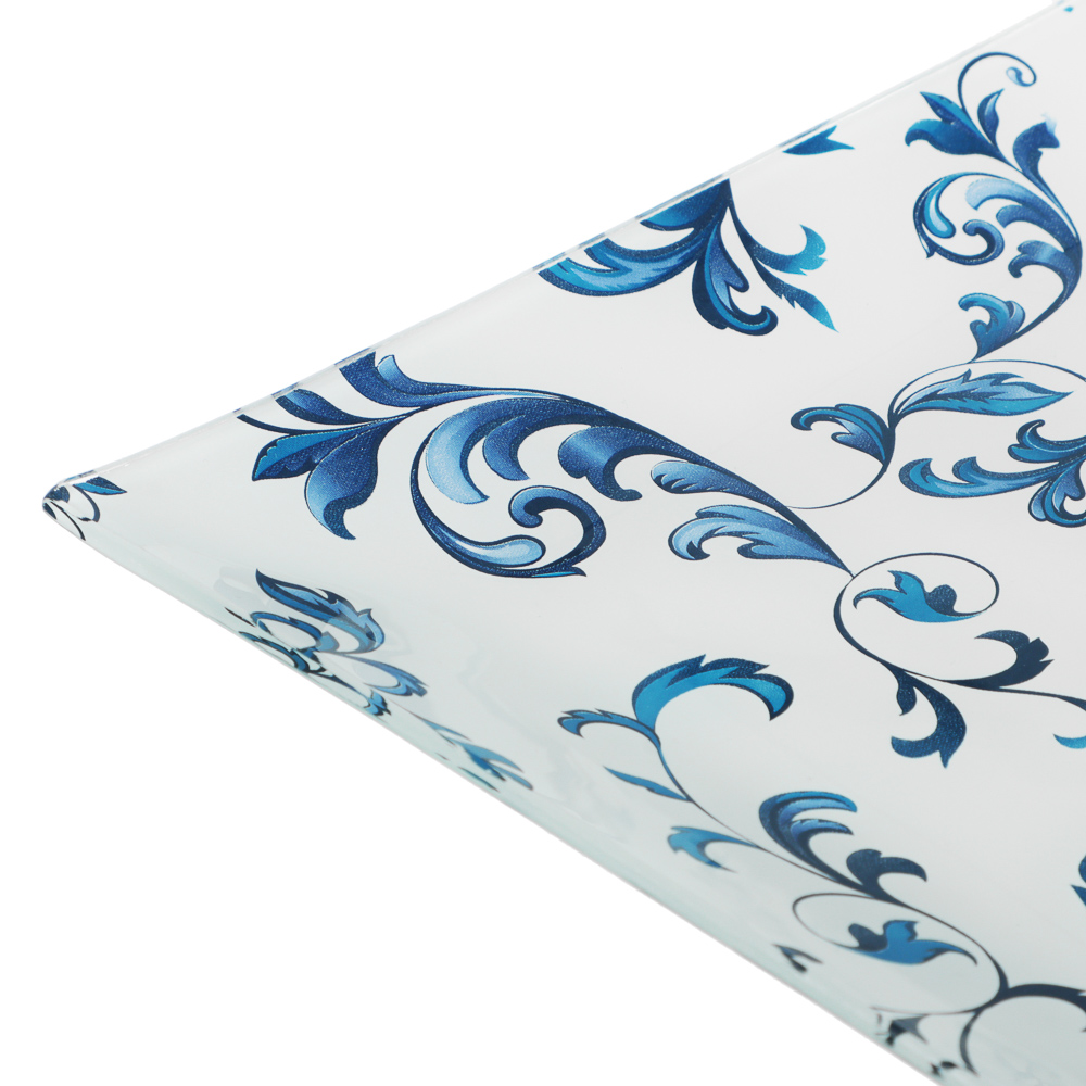 Узоры Блюдо квадратное 20см, стекло - #4