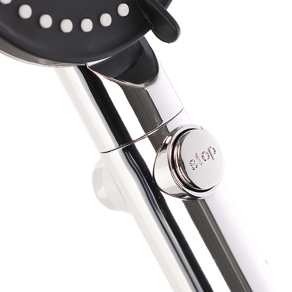 RAIN Лейка для душа, 6 режимов, SPA, кнопка стоп, 120мм, хром - #3