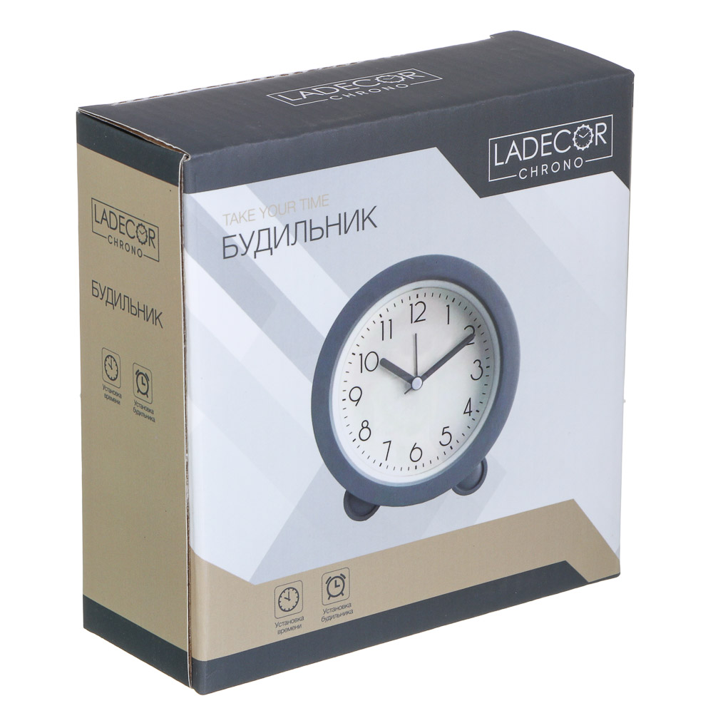 LADECOR CHRONO Будильник, 12x13x4 см, 1хАА, пластик - #5