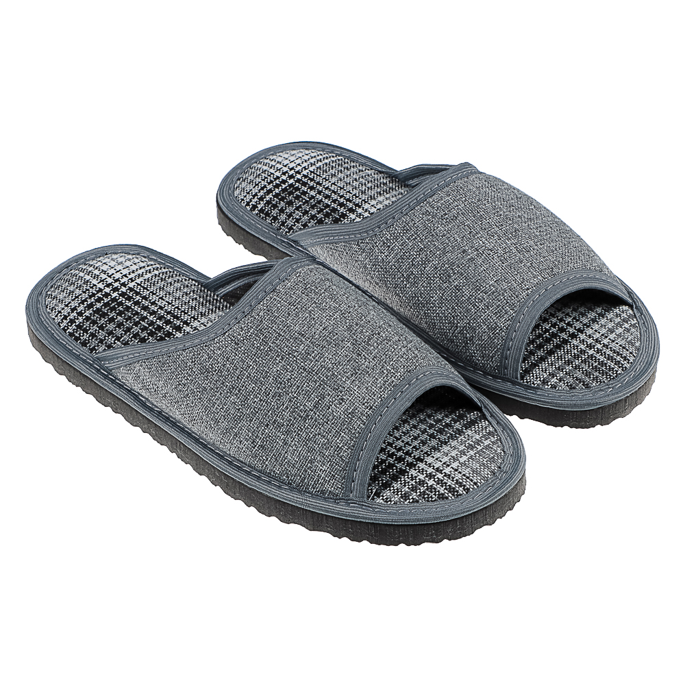 Обувь домашняя муж. арт.ГЛ-400/1-1 р. 45/46 серый - #1