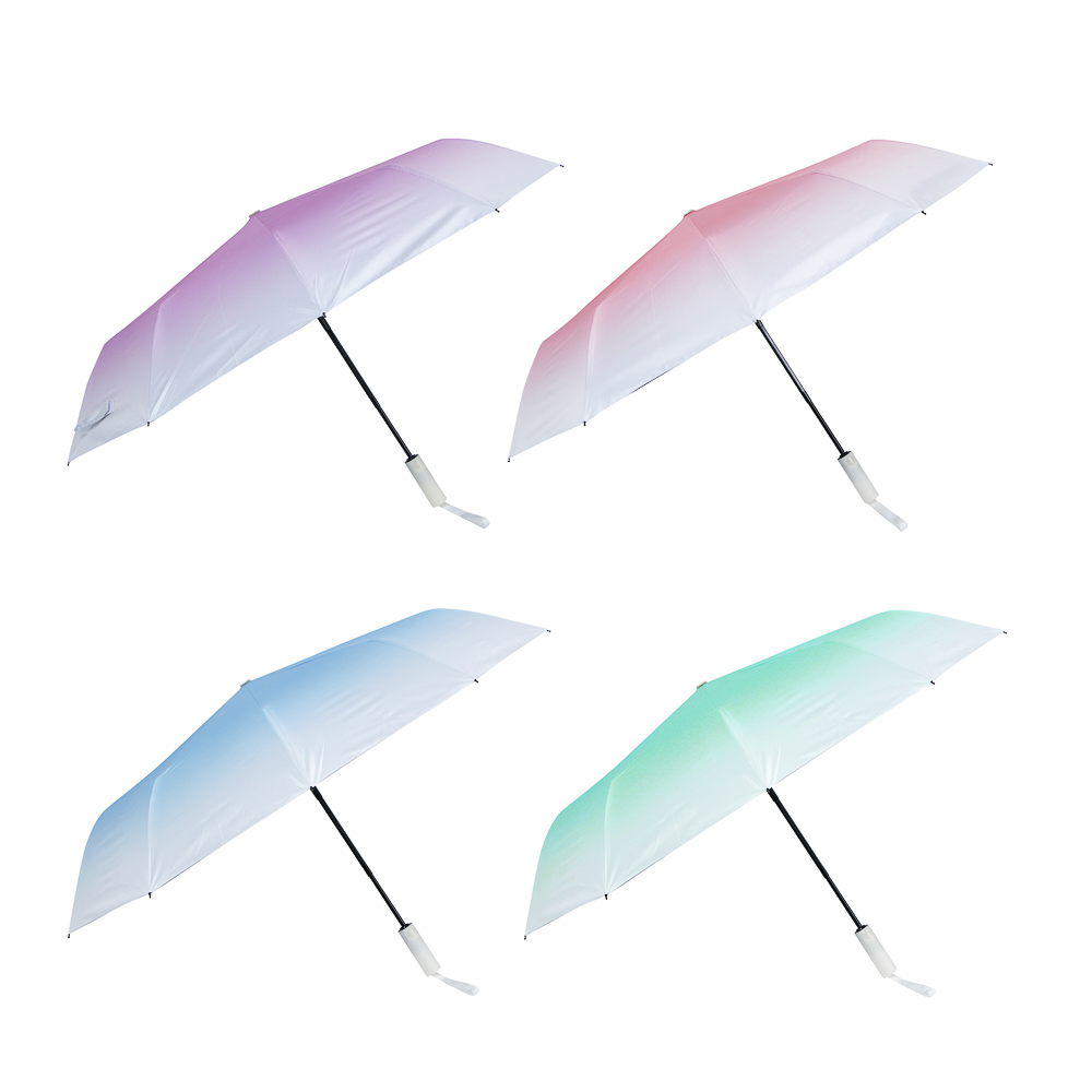 Зонт автомат, усиленный, стекловолокно, металл, пластик, ПЭ, винил, d103см, 10 спиц, 4 цвета, #2 - #1