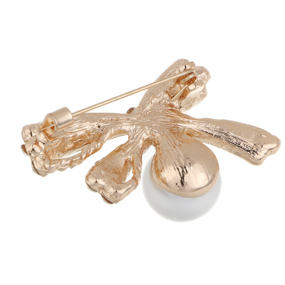 Брошь бантик, птица, сплав, БЖ25-24 - #4