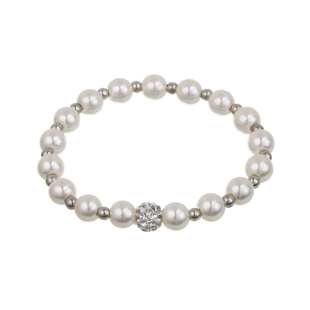 Браслет 17см, медь, алюминий, стекло, БЖ25-19 - #3