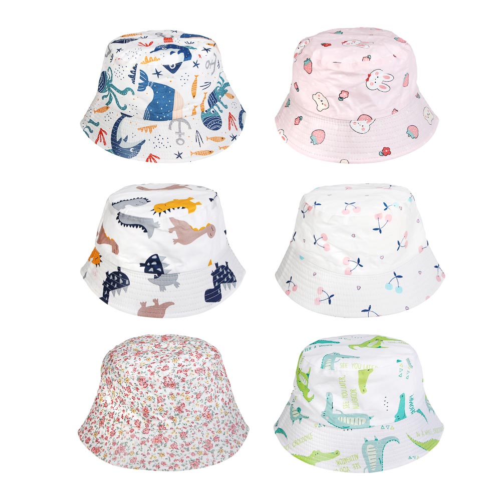 Панама детская, тм GALANTE, р. 54, 100% хлопок, разноцветная - #1