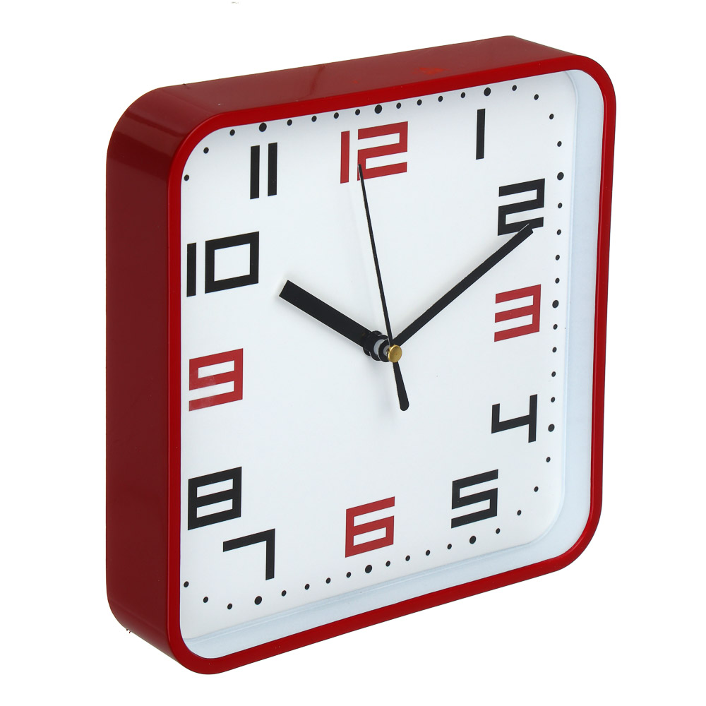 LADECOR CHRONO Часы настенные, квадратные, 18,7x18,7x3,5 см, пластик - #2