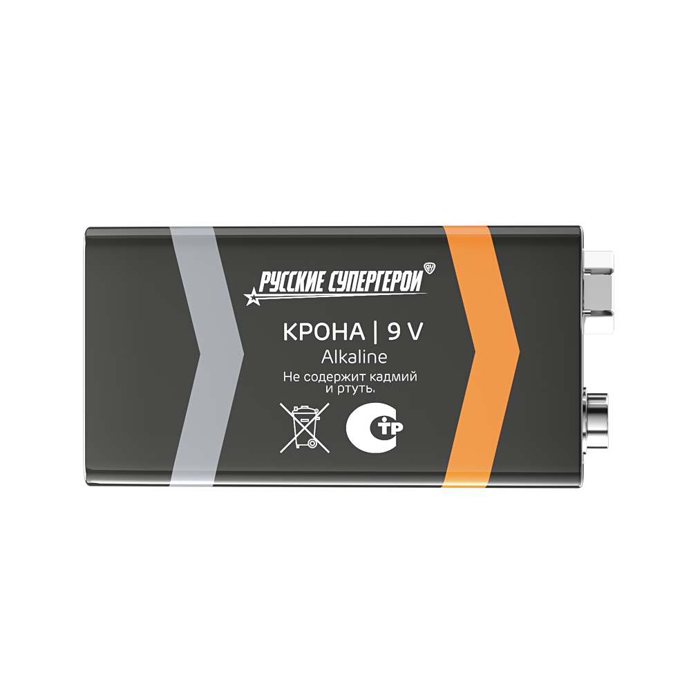 Батарейка КРОНА BY (6LF22, 6LR61) 1шт в блистере, щелочная 9В - #8