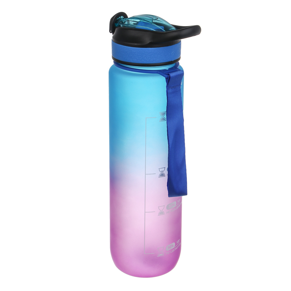 Бутылка спортивная тм BY SPORT, 1000мл, PC, 3 цвета - #6