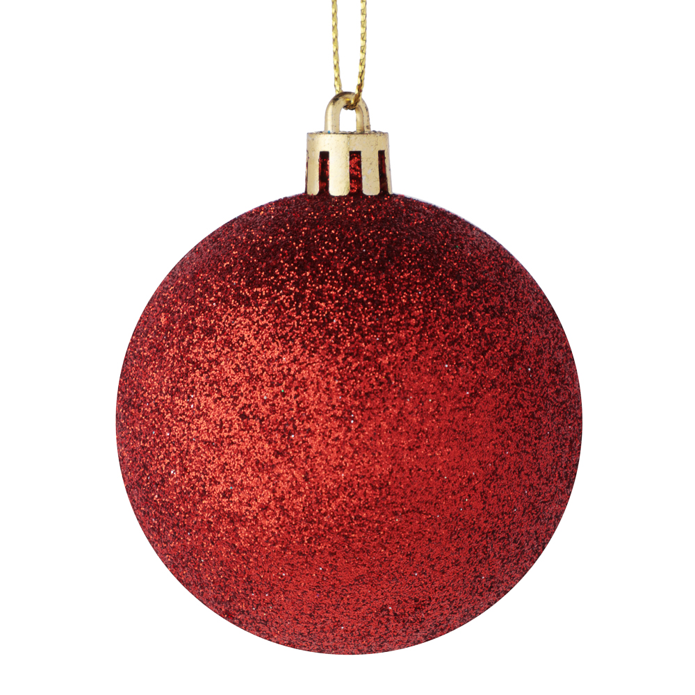 СНОУ БУМ Набор гладких шаров 6 см, 18 шт, красный, 26-99 - #3