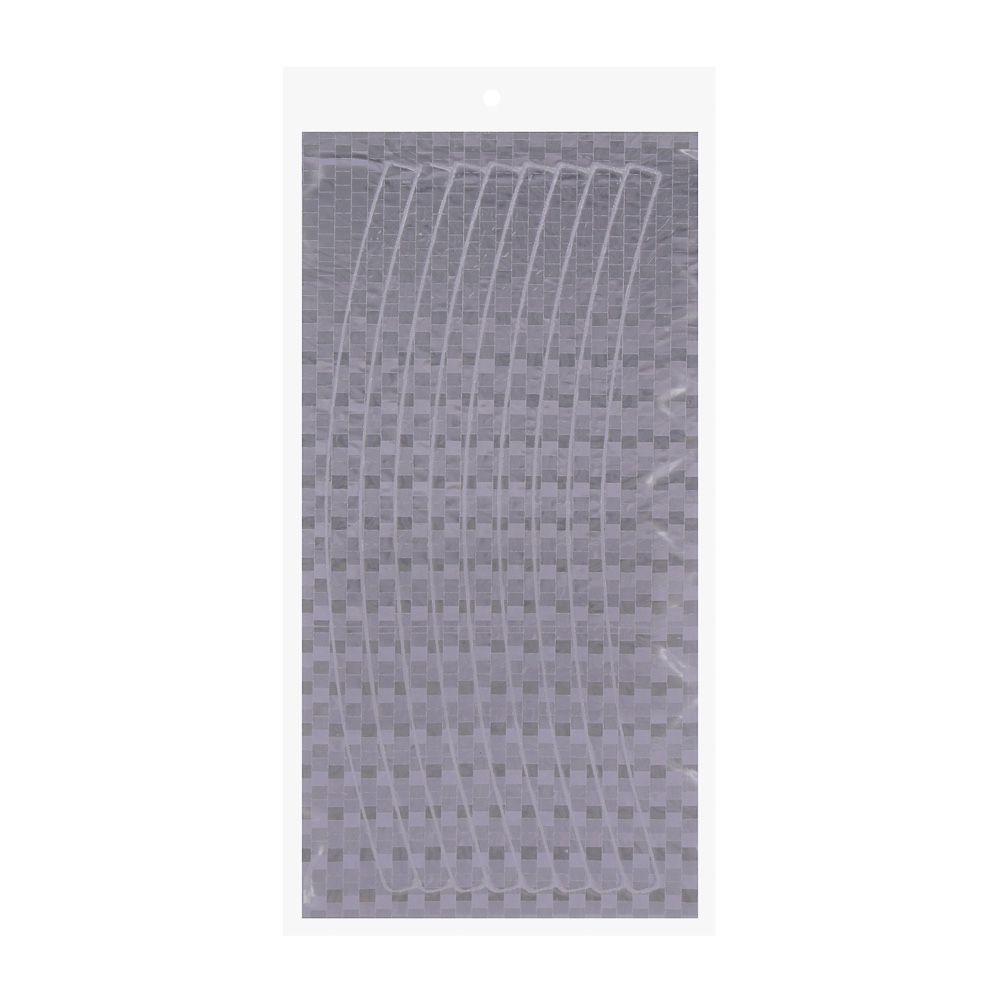 ЕРМАК Набор светоотражающих наклеек, 8 штук, 21*0,9 см, белый - #4